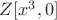 $Z[x^3,0]$