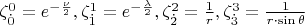 $\[\zeta _{\dot 0}^0  = e^{ - \frac{\nu }{2}} ,\zeta _{\dot 1}^1  = e^{ - \frac{\lambda }{2}} ,\zeta _{\dot 2}^2  = \frac{1}{r},\zeta _{\dot 3}^3  = \frac{1}{{r \cdot \sin \theta }}\]$