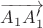 $\overrightarrow{A_{1}A'_{1}}$