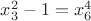 $x_3^2-1=x_6^4$