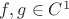 $f,g\in C^1$