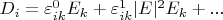 $D_i=\varepsilon_{ik}^0 E_k+\varepsilon_{ik}^1| E|^2 E_k+...$