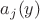 $a_j(y)$