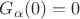 $G_\alpha(0)=0$