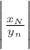$\Bigg \vert \frac{x_N}{y_n}\Bigg \vert$