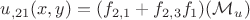 $u_{,21}(x,y)=(f_{2,1}+f_{2,3}  f_1)( \mathcal{ M}_u)$