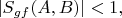 $|S_{gf}(A,B)|<1,$