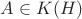 $A \in K(H)$
