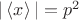 $|\left\langle x \right\rangle| = p^2$