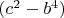 $(c^2-b^4)$