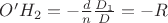 $O'H_2=-\frac{d}{n}\frac {D_1}{D}=-R$