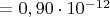 $=0,90\cdot10^{-12}$