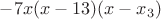 $-7x(x-13)(x-x_3)$