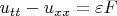 $u_{tt} - u_{xx} = \varepsilon F$