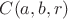 $C(a, b, r)$ $C(a, b, r)$