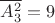 $\overline {A^2_3} = 9$