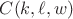 $C(k,\ell, w)$