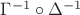$\Gamma ^{-1} \circ \Delta ^{-1}$