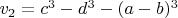 $ v_2=c^3-d^3-(a-b)^3$