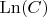$\operatorname{Ln}(C)$