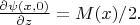 $ \frac {\partial \psi(x,0)} {\partial z} = M(x)/2.$