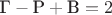 $\text{Г}-\text{Р}+\text{В} = 2$ $\text{Г}-\text{Р}+\text{В} = 2$
