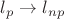 $l_p\to l_{np}$