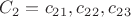 $C_2={c_2_1, c_2_2, c_2_3}$