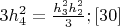 $3h_4^2=\frac{h_3^2h_2^2}{3}; 
 \eqno[30]$