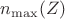 $n_{\max}(Z)$