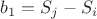 $b_1 = S_j-S_i$