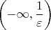$\left(-\infty,\dfrac{1}{\varepsilon}\right)$