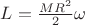 $L=\frac{MR^2}{2}\omega $
