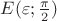 $E(\varepsilon;\frac{\pi}{2})$