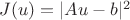 $J(u)=|Au-b|^2$