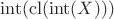 $\mathrm{int}(\mathrm{cl}(\mathrm{int}(X)))$