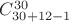 $C_{30+12-1}^{30}$