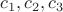 $c_1,c_2,c_3$