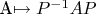 A\mapsto P^{-1}AP