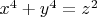 $x^4+y^4=z^2$