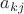 $a_{kj}$
