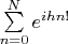 $\sum\limits_{n=0}^{N}e^{ i h n! }$