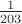 $\frac{1}{203}$