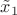 $\[{{\tilde x}_1}\]$