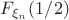 $F_{\xi_n}(1/2)$