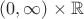 $(0,\infty)\times\mathbb{R}$