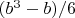 ${(b^3-b)/6}$
