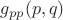 $g_{pp}(p,q)$