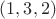 $(1,3,2)$