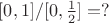 $[0,1]/[0,\tfrac{1}{2}]=?$